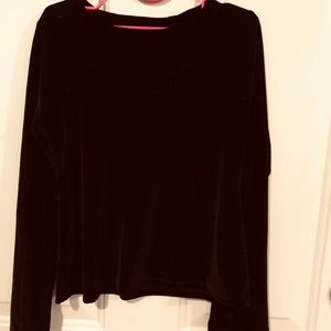 Girls velour top
